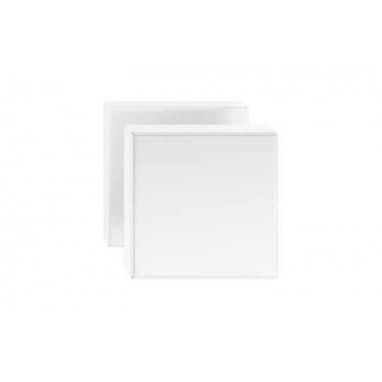 Gałka Aegis z kwadratowym szyldem biała