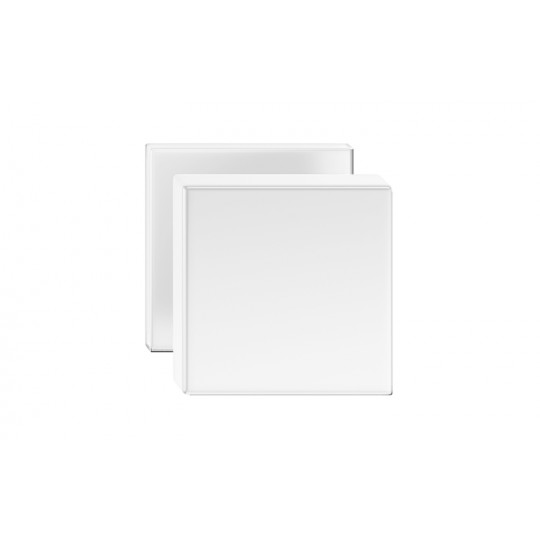 Gałka Aegis Slim szyld płaski kwadratowy, biały