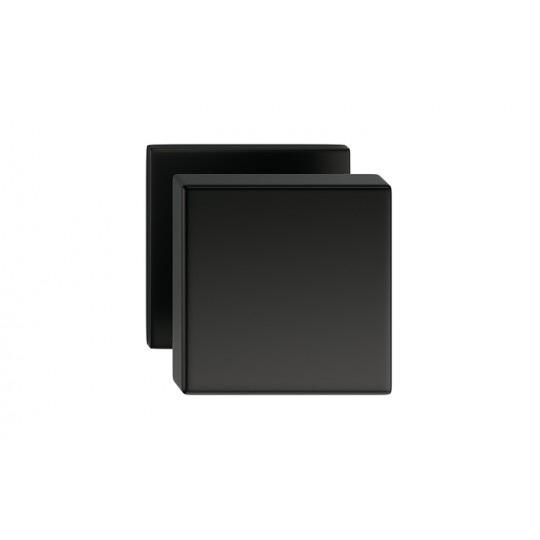 Gałka Aegis Slim szyld płaski kwadratowy, czarny