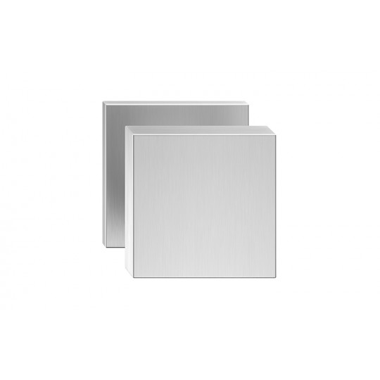 Gałka Aegis Slim szyld płaski kwadratowy, chrom szczotkowany