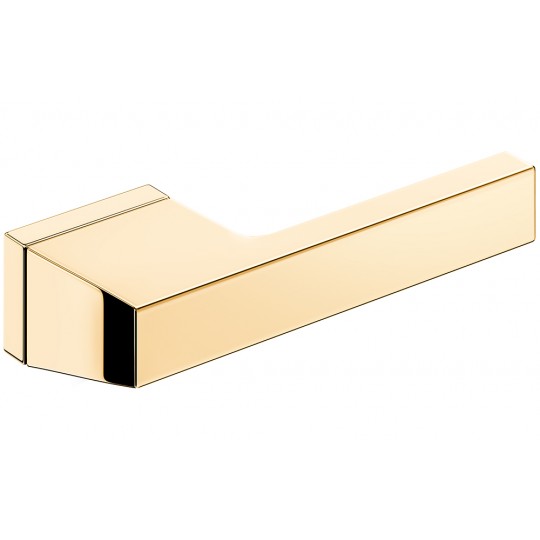 Klamka Maxima z szyldem ukrytym, mosiądz błyszczący 