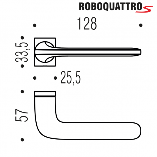 Klamka Roboquattro S VM zero - vintage mat