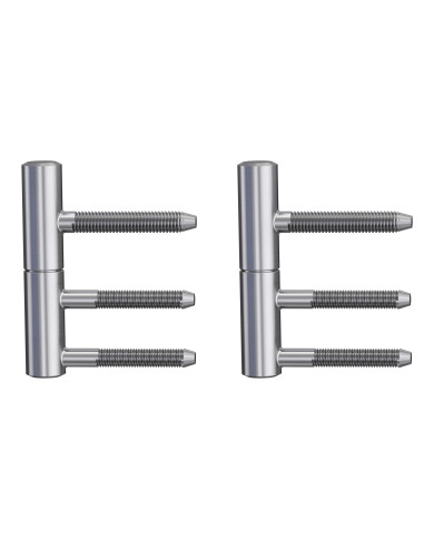 Schraubscharnier 15 mm AXUM 9200 Edelstahl SET für Holzzargen