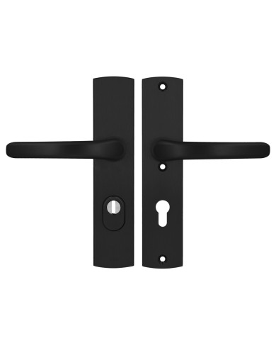 AXA Jupiter FLEX door handle with security feature for external doors, black